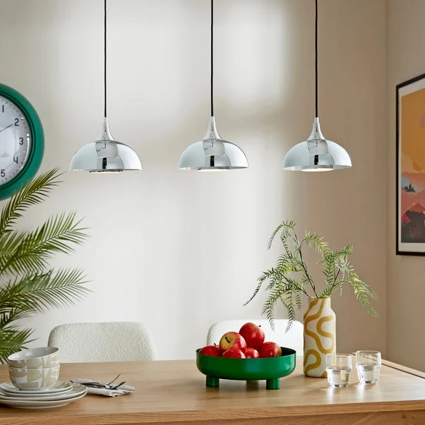 Elements Lennon 3 Light Diner Ceiling Light 3 Elements Lennon 3 Light Diner Ceiling Light