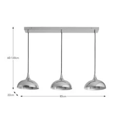 Elements Lennon 3 Light Diner Ceiling Light 13 Elements Lennon 3 Light Diner Ceiling Light -Elements Outlet 30898664 alt08