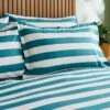 Elements Bold Stripe Teal Oxford Pillowcase 2 Elements Bold Stripe Teal Oxford Pillowcase -Elements Outlet 30902655
