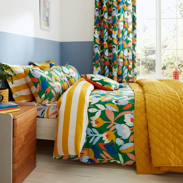 Elements Fieldsley Multicoloured Cotton Duvet Cover And Pillowcase Set 15 Elements Fieldsley Multicoloured Cotton Duvet Cover And Pillowcase Set - Image 14