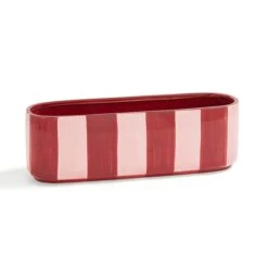 Elements Striped Ceramic Windowsill Plant Pot -Elements Outlet 30943036 alt02