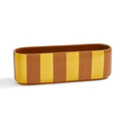 Elements Striped Ceramic Windowsill Plant Pot -Elements Outlet 30943051 alt02