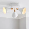 Elements Wolston 3 Light Semi Flush Spotlight -Elements Outlet 30948846